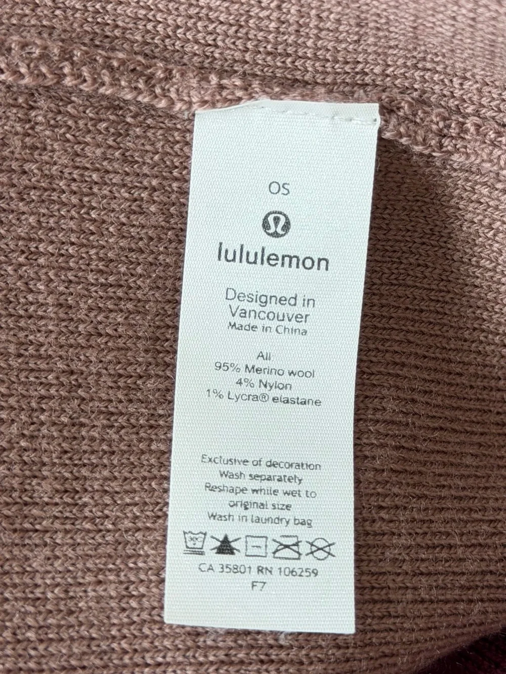 NEW Lululemon Bundle Up Wrap Merino Wool Spanish Oak & Savannah Colorway O/S
